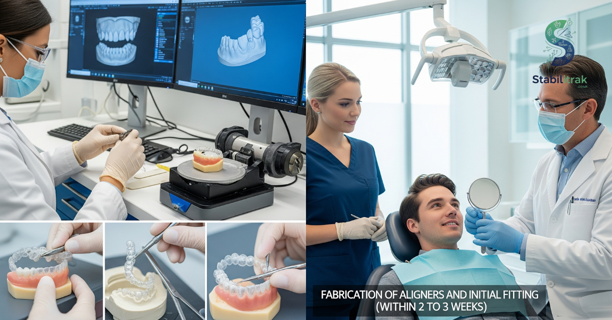 Fabrication of Aligners and Initial Fitting (within 2 to 3 weeks)