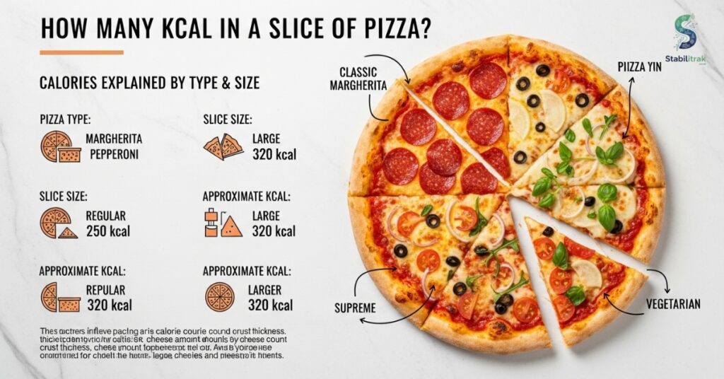 How Many Kcal in a Slice of Pizza? Calories Explained by Type & Size