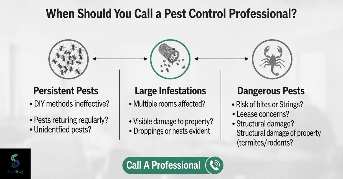 When Should You Call a Pest Control Professional?